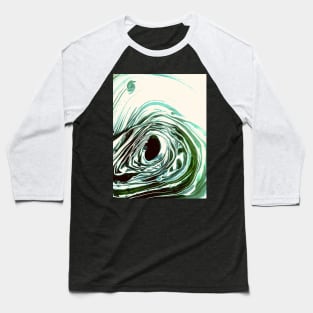 Tornado pouring acrylic fluid paint Baseball T-Shirt